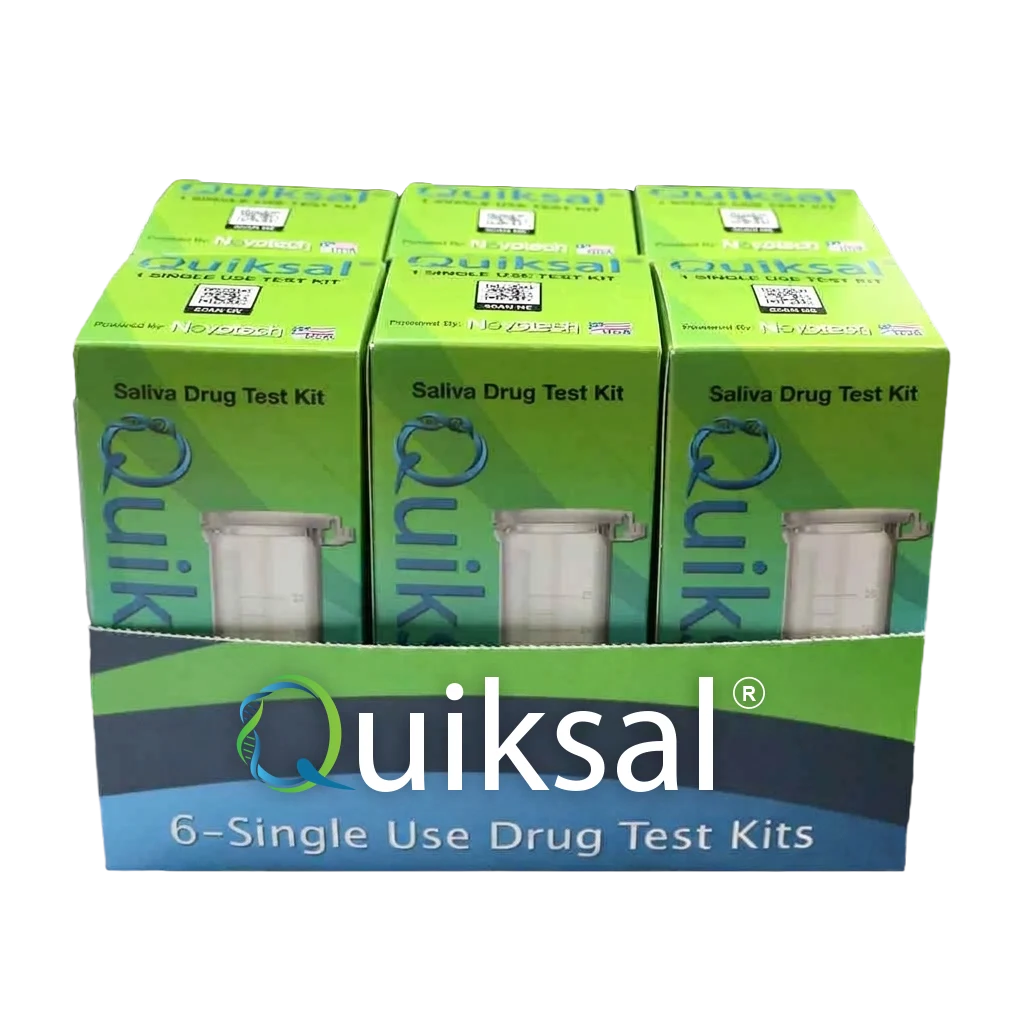 Quiksal 6 Pack Saliva Drug Test Kit - 110+ Panel Test