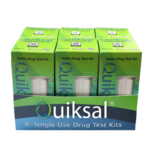 Quiksal 6 Pack Saliva Drug Test Kit - 110+ Panel Test